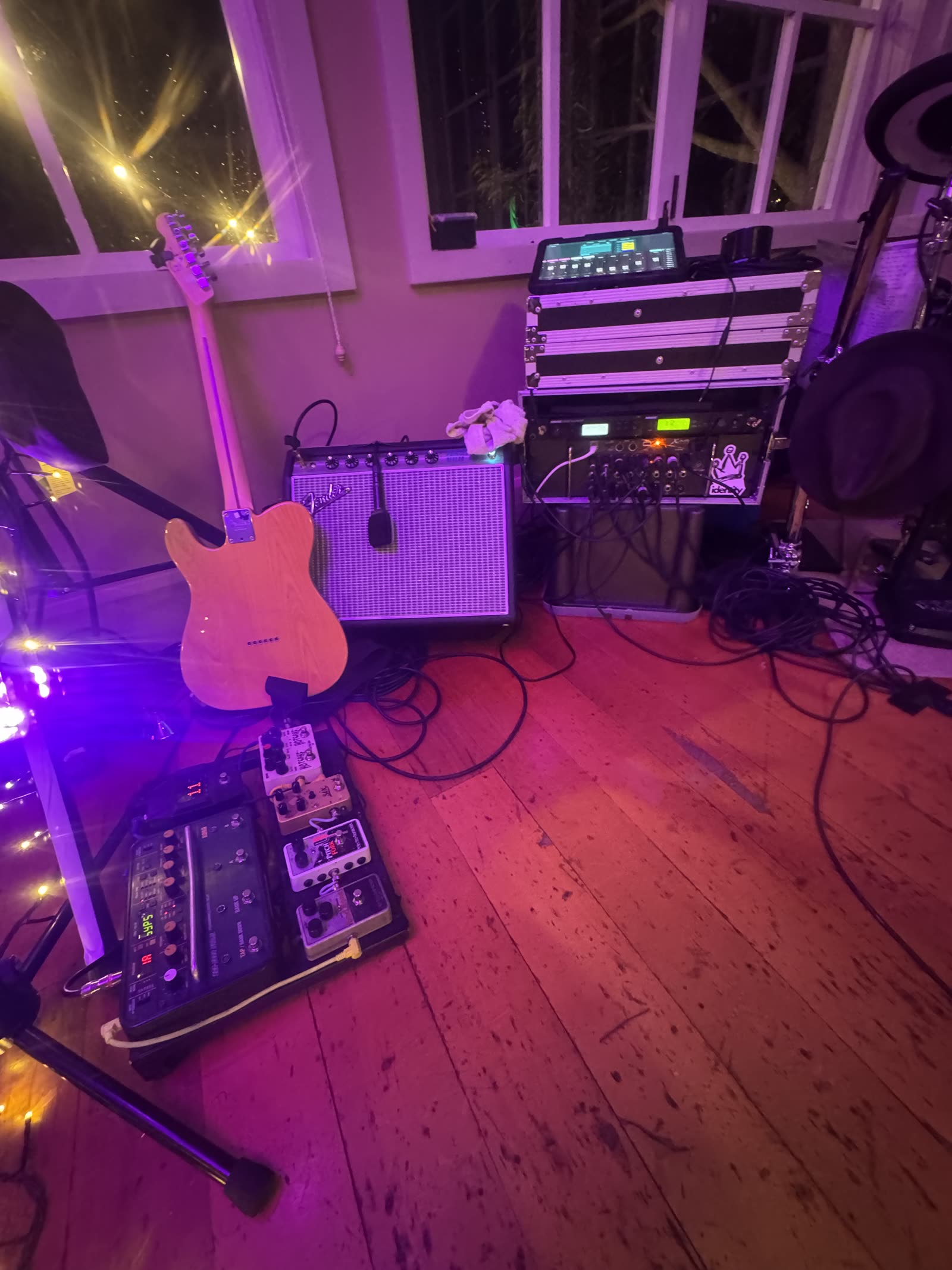 Guitar and performance equipment